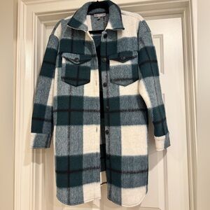 WOMENS size XS plaid long shirt/jacket